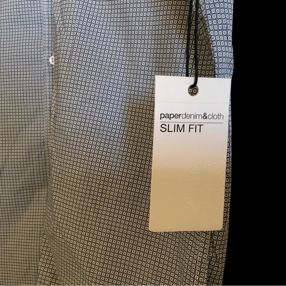 NWT Paper Denim & Cloth Stretch Slim Fit Tailored Shirt - Picture 2 of 8